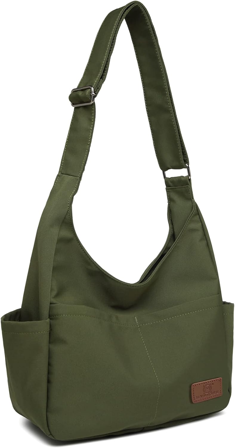 MYHOZEE Canvas Tote Bag - Large Aesthetic Hobo Shoulder Purse for Women