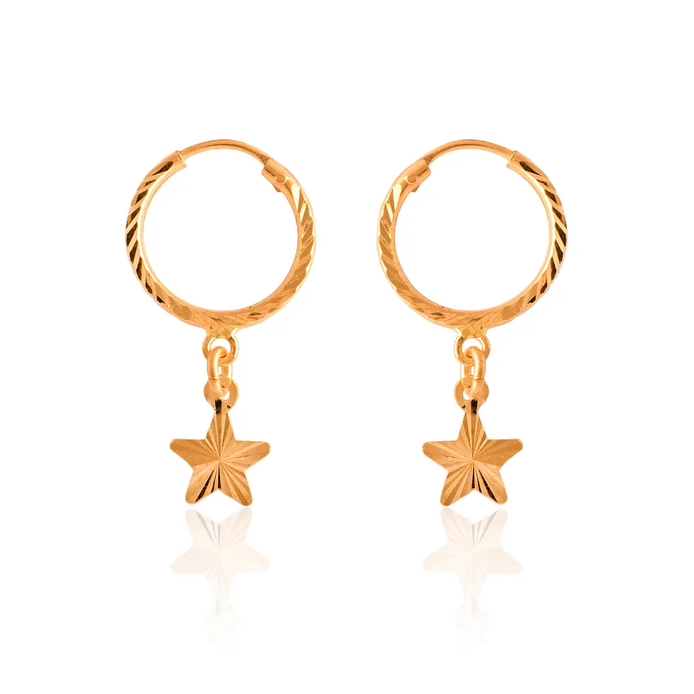 Ladies gold earring