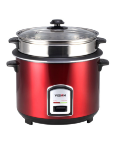 VISION Rice Cooker 1.8 L REL-40-06 SS Red (Double Pot)
