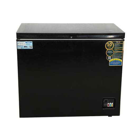 VISION Glass Door Chest Freezer RE-250 Liter Black