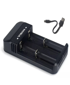 Vision Rechargeable Battery Charger-Li-ion-2 Slot