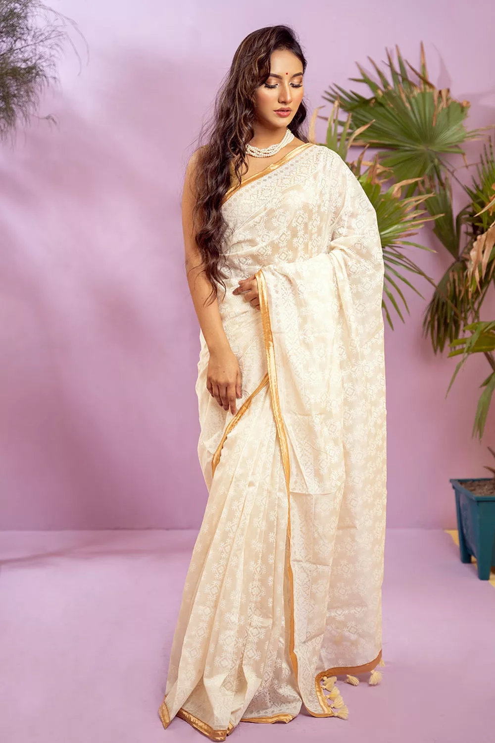 Eid Exclusive Half Silk Saree