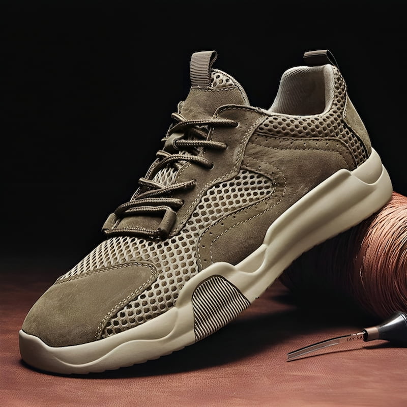 All Season Retro Breathable Casual Shoe – Khaki