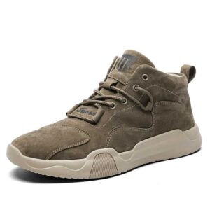 All Season Retro Leather Casual Shoe – Khaki