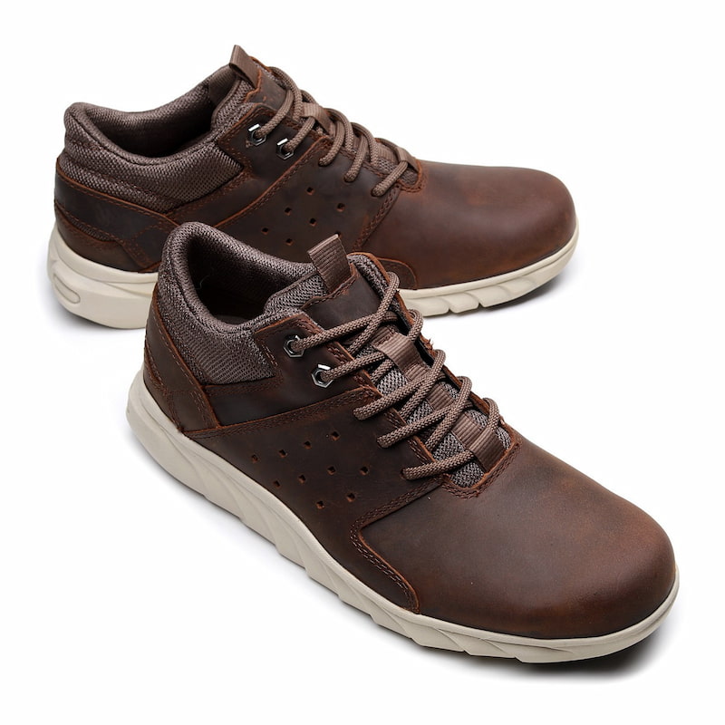 Breathable Light Weight Leather Casual Shoe – Brown