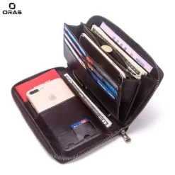 ORAS Large Capacity Genuine Leather Wallet for Men