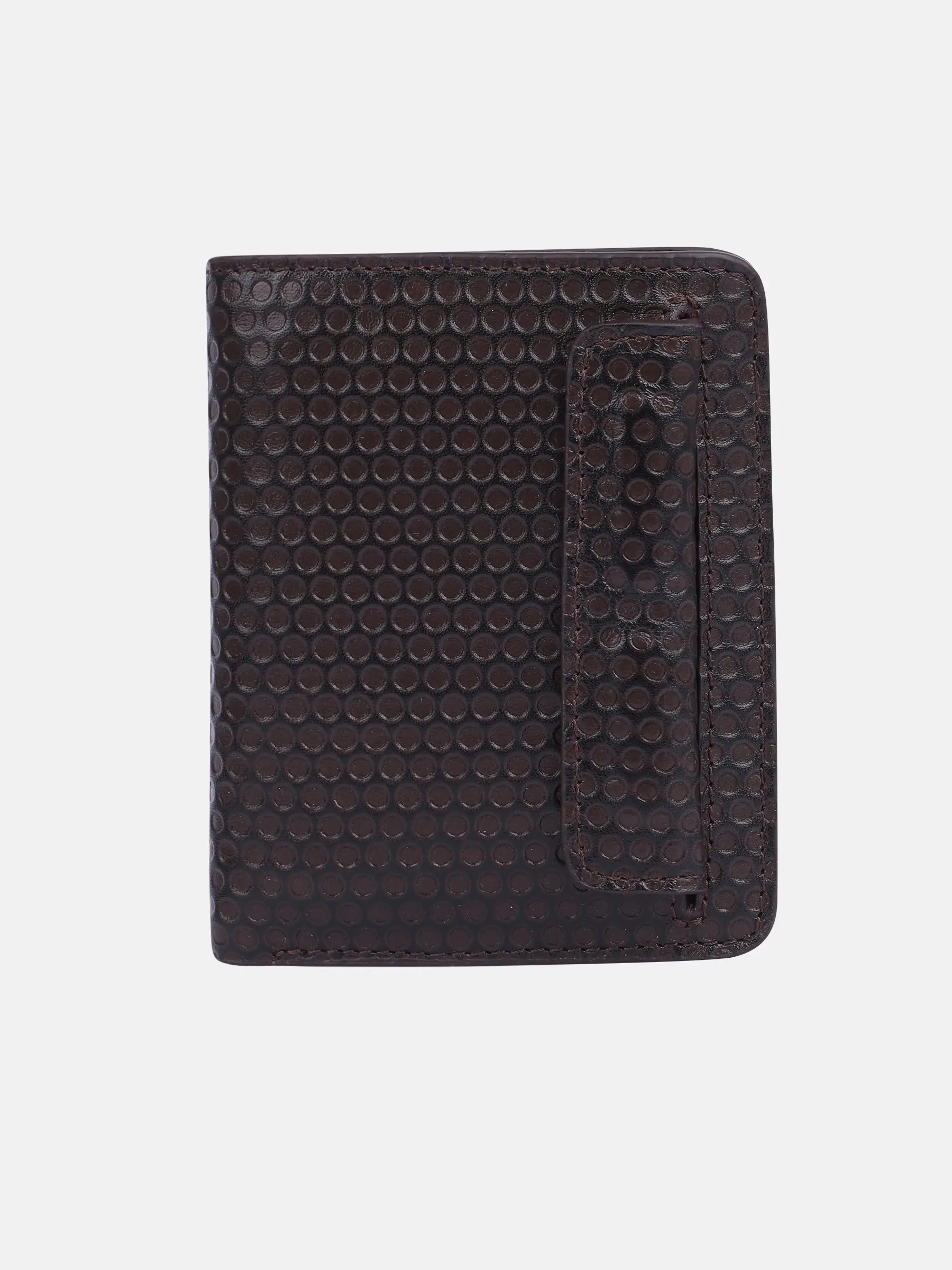 Black Textured Genuine Leather Wallet