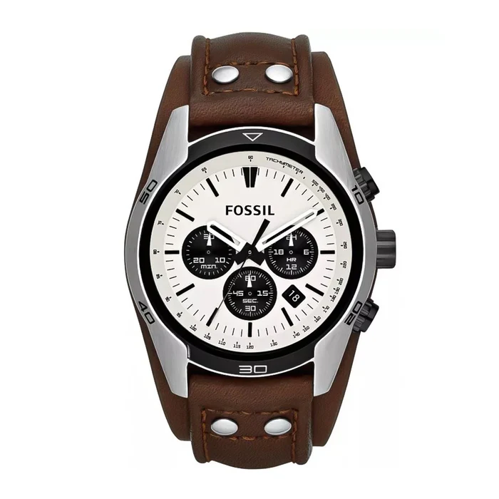 Fossil Coachmen Chronograph White Dial Men's Watch