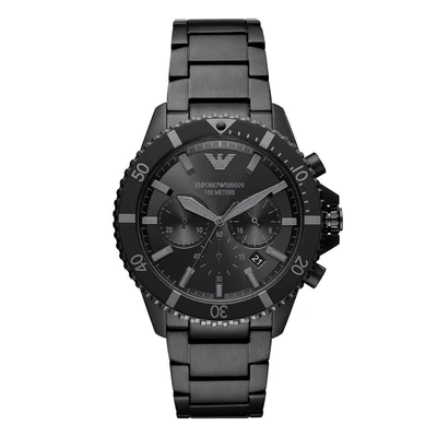 Emporio Armani Chronograph Black Dial Men's Watch