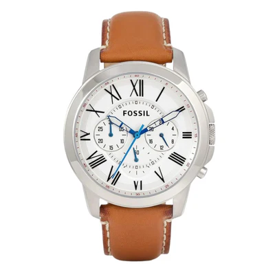 Fossil Grant Chronograph White Dial Men's Watch