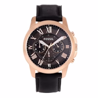 Fossil Grant Chronograph Black Dial Men's Watch