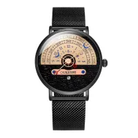 New Stainless steel Men's Starry sky Creativity Fashion Calendar Watches Casual Sport Watch For Men Quartz WristWatch Relogio Masculino - Watch For Men